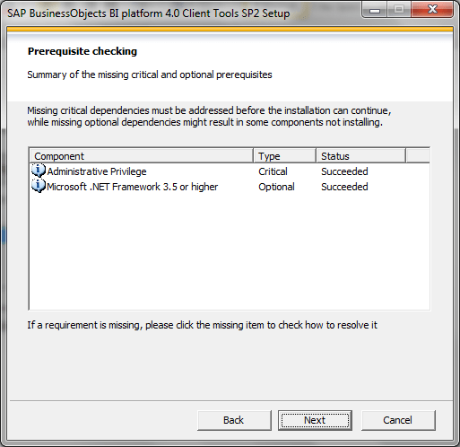 SAP BI 4.0 client tools installation2