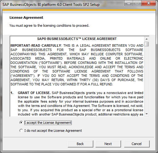 SAP BI 4.0 client tools installation4
