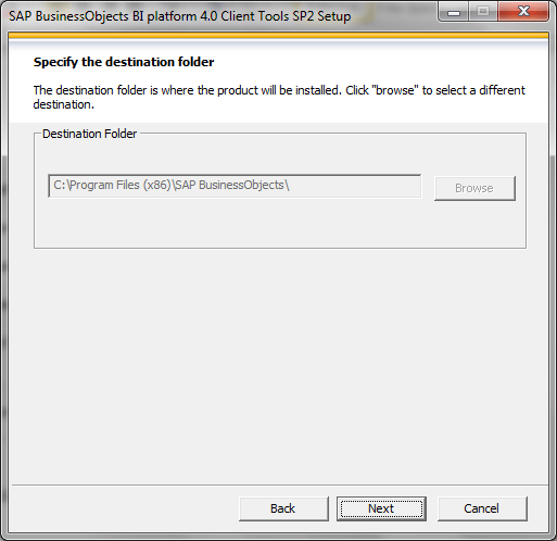 SAP BI 4.0 client tools installation6
